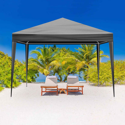 10x10ft Outdoor Party Tent Canopy – Waterproof PE Cloth & Powder-Coated Steel Frame for Weddings, BBQs & Events
