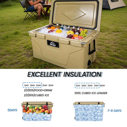 110 Qt Rotomolded Hard Cooler — 6–10 Day Ice Retention