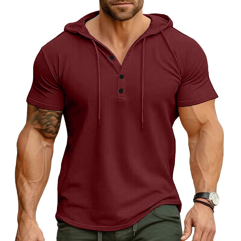 Men's Cotton Blend Fitness Short-Sleeve Sport T-Shirt – 10 Colors