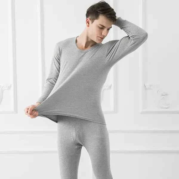 Men's Thermal Underwear Set – Long Johns Top & Bottom, 3 Colors, L–XXL