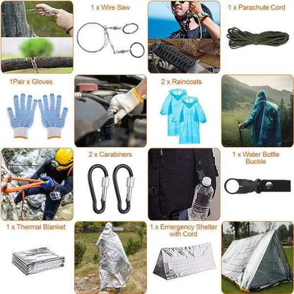 125-Piece Professional Survival Kit – Complete Emergency & Outdoor Gear Set