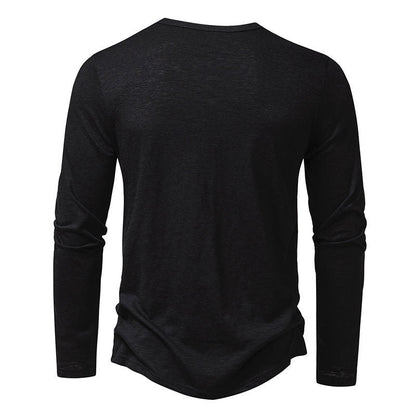 Men's Long-Sleeve Pullover Top – Casual Everyday Top