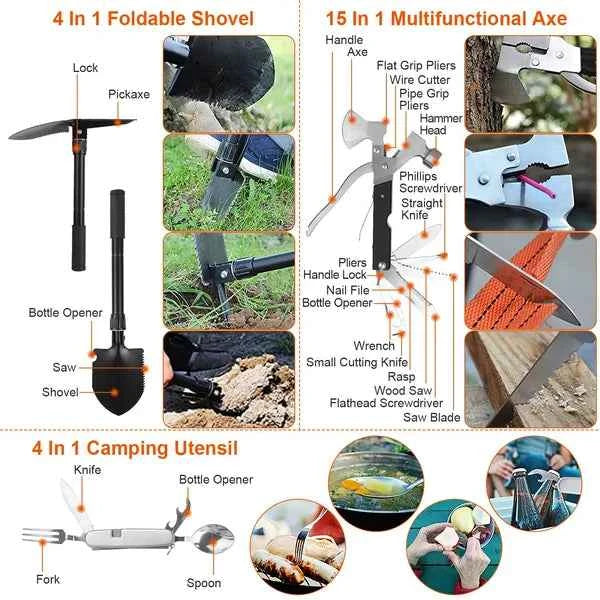 125-Piece Professional Survival Kit – Complete Emergency & Outdoor Gear Set