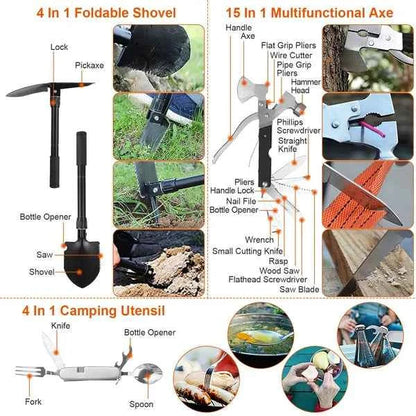 125-Piece Professional Survival Kit – Complete Emergency & Outdoor Gear Set