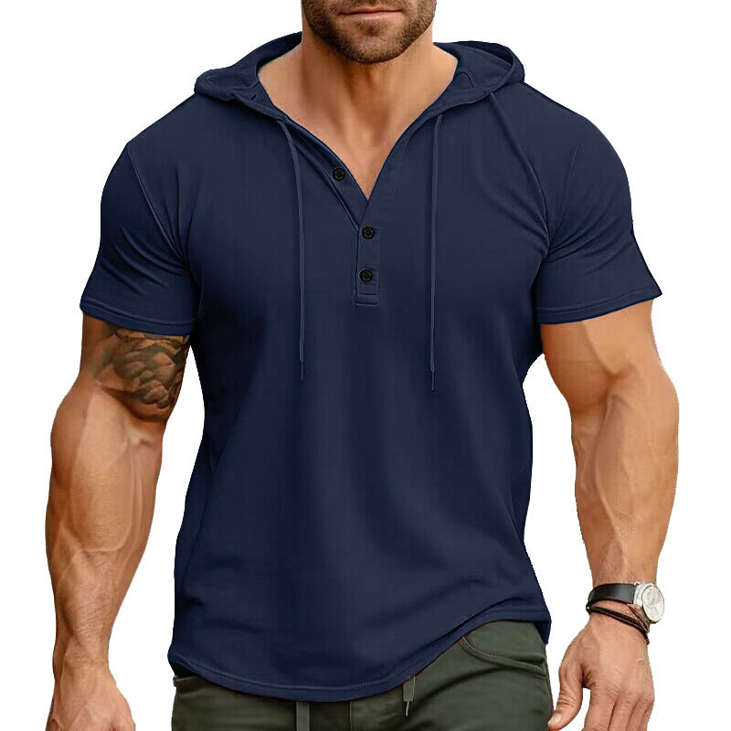 Men's Cotton Blend Fitness Short-Sleeve Sport T-Shirt – 10 Colors