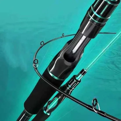 Carbon Fiber Lure Fishing Rod – 6ft 2-Section Casting & Spinning Pole for Bass