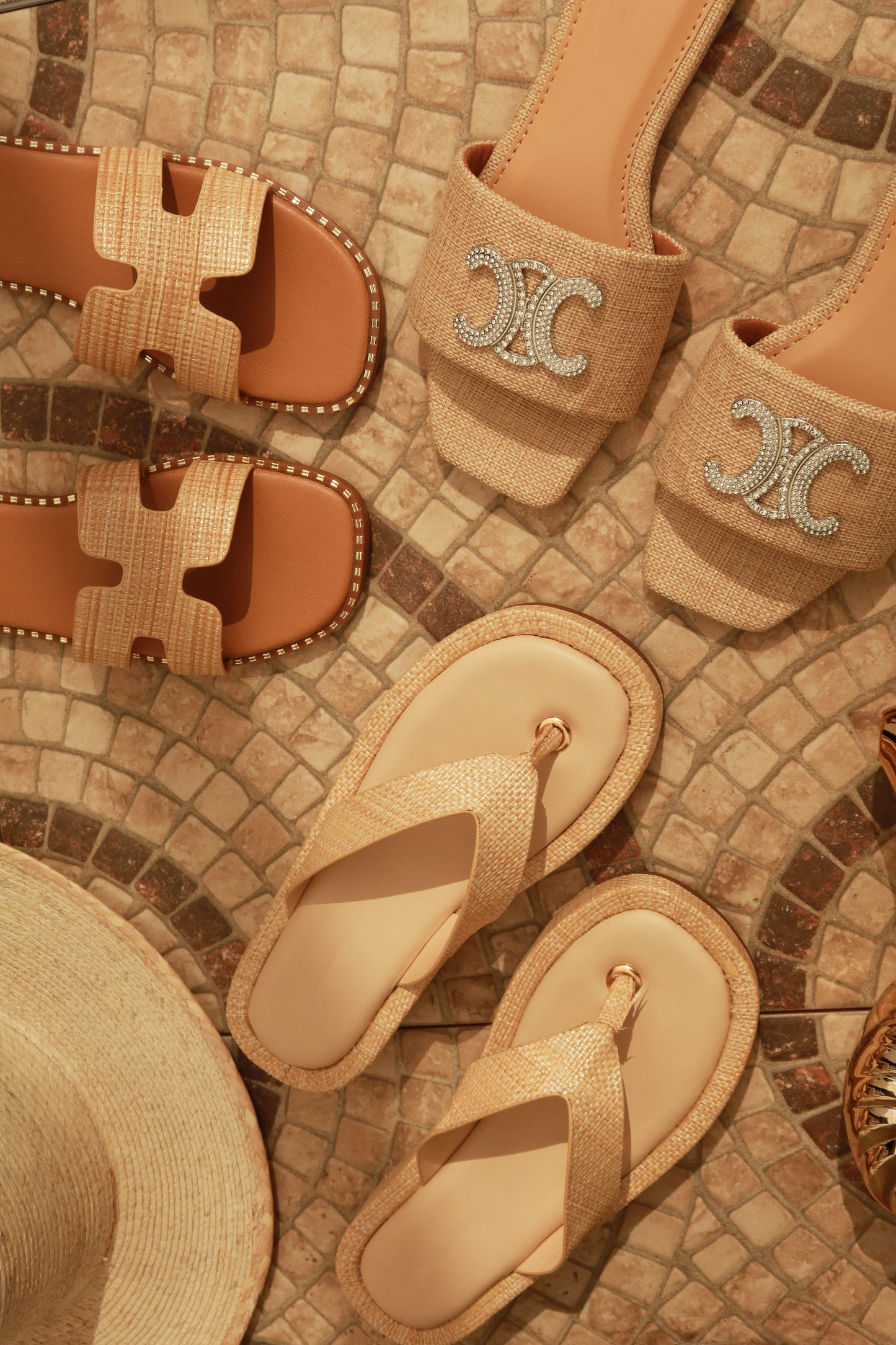 Marysol Platform Wedge Sandals - Raffia