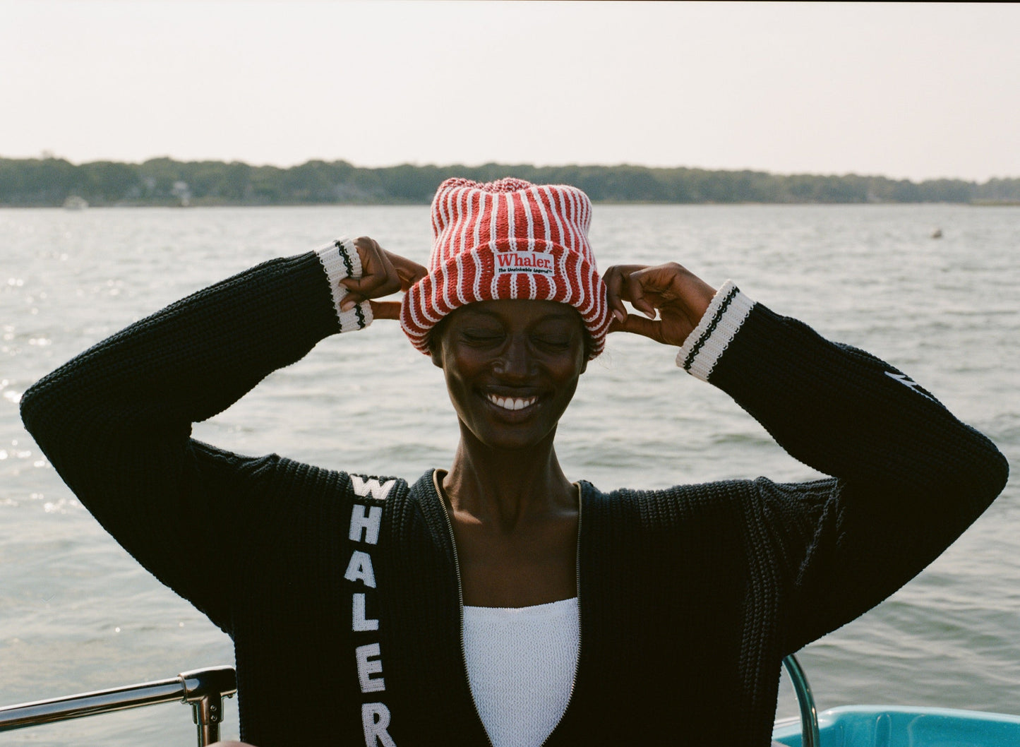 'Boston Whaler' Striped Beanie