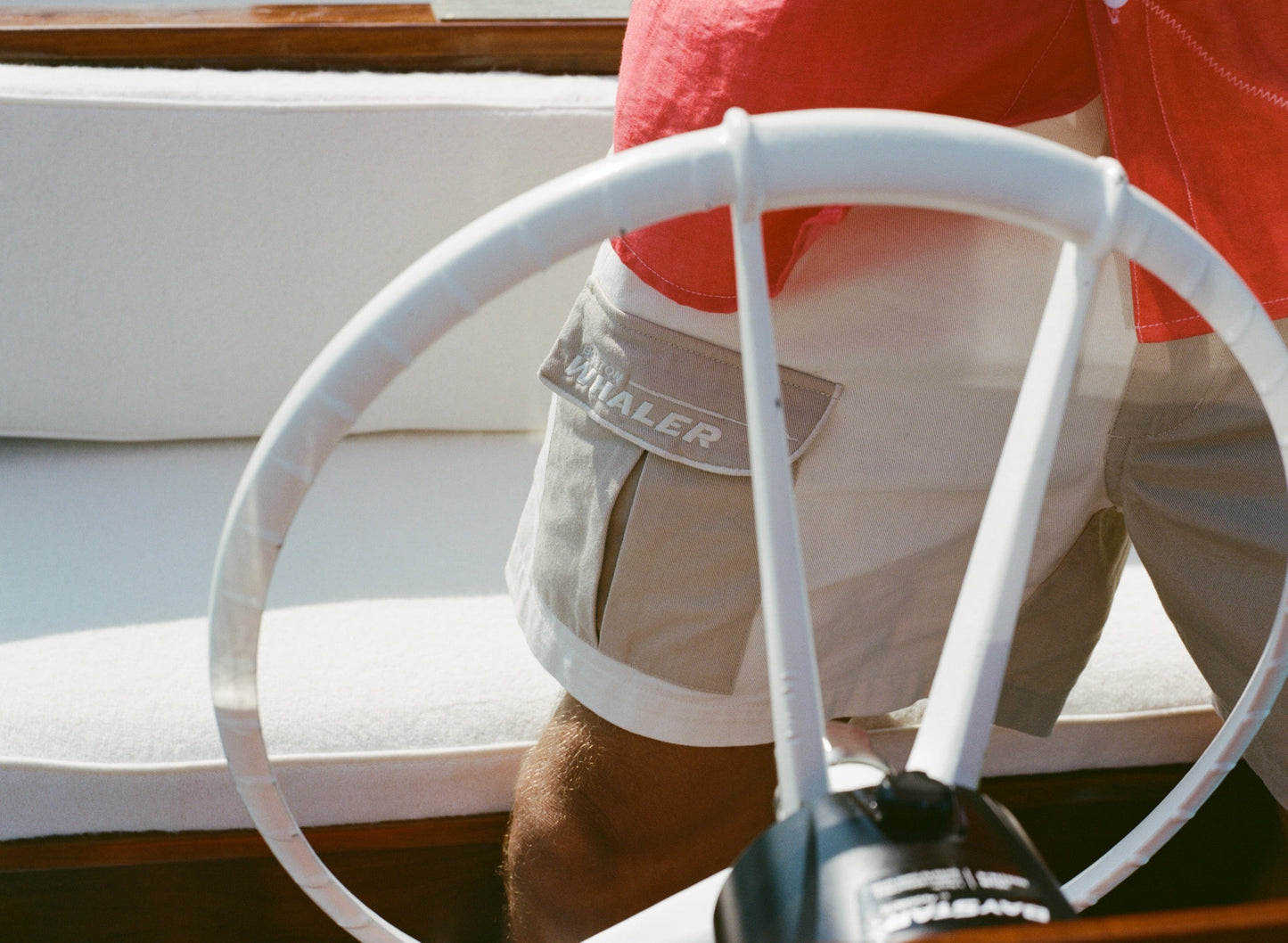 'Boston Whaler' Double-Pleated Shorts