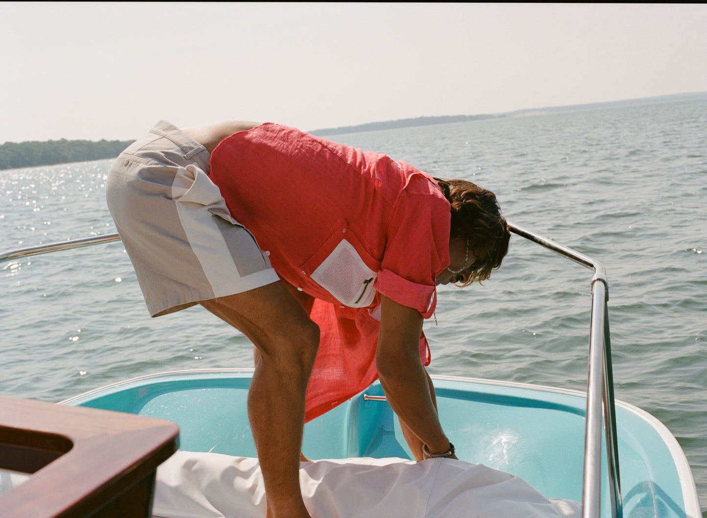 'Boston Whaler' Double-Pleated Shorts