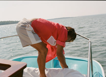 'Boston Whaler' Double-Pleated Shorts