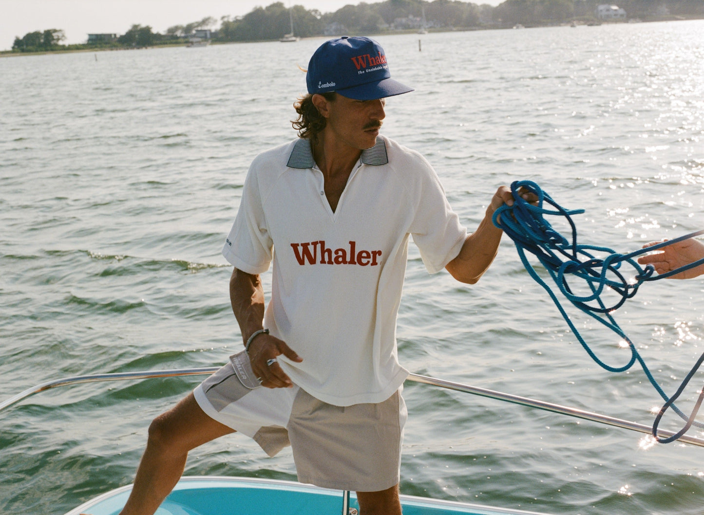 'Boston Whaler' Raglan Terry Polo
