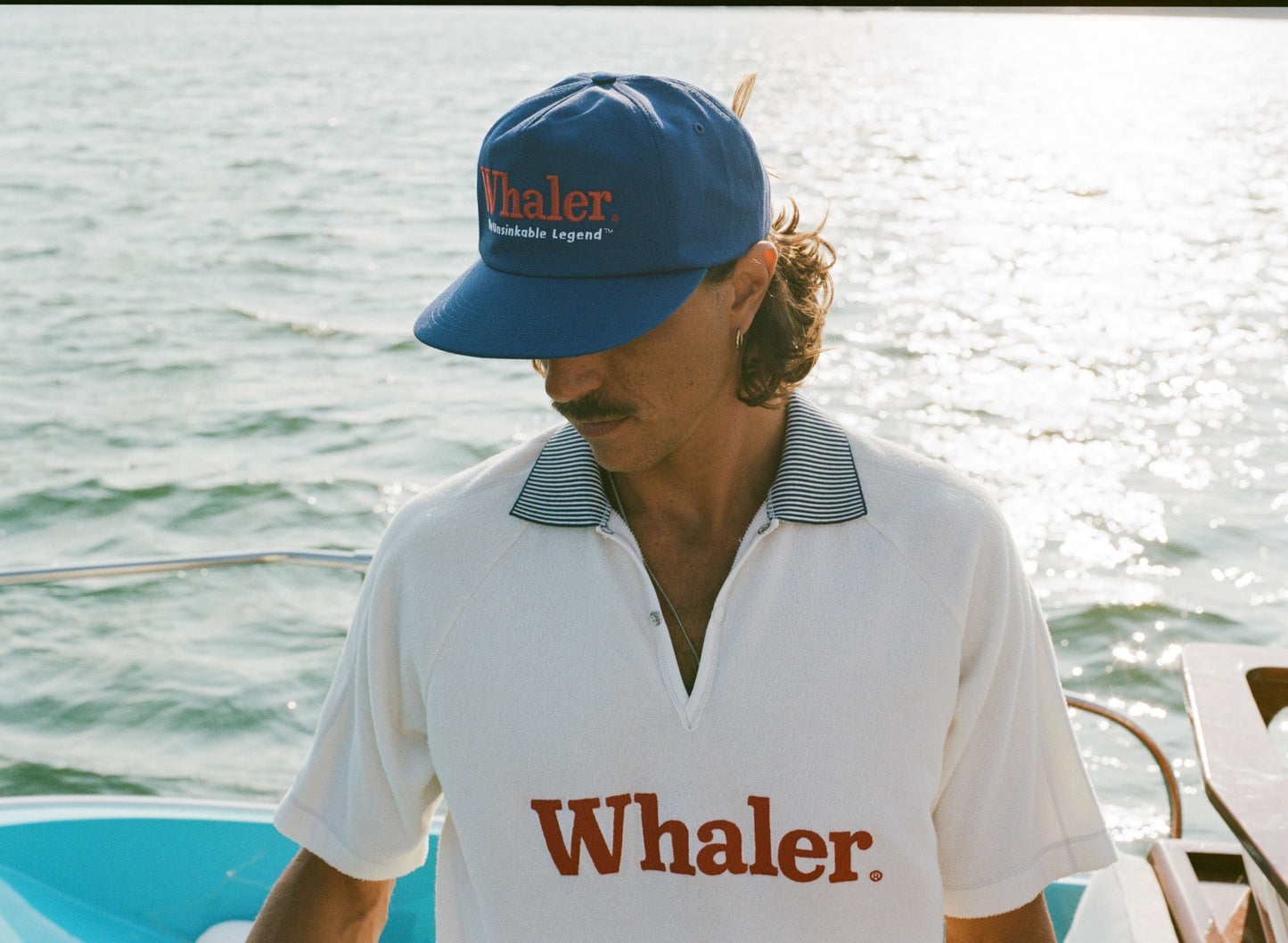 'Boston Whaler: Unsinkable Legend' 5-Panel Souvenir Cap (Blue)