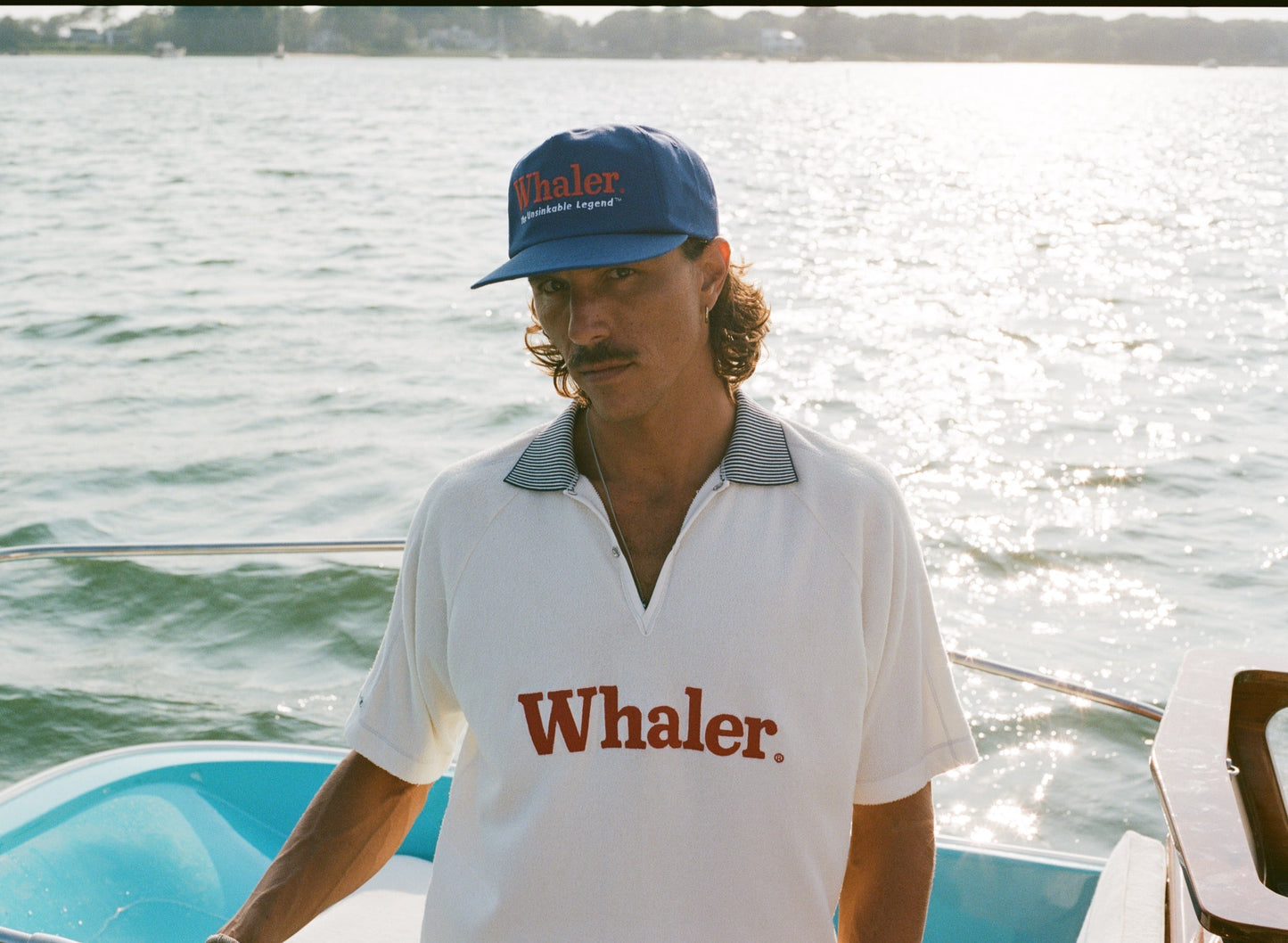 'Boston Whaler' Raglan Terry Polo