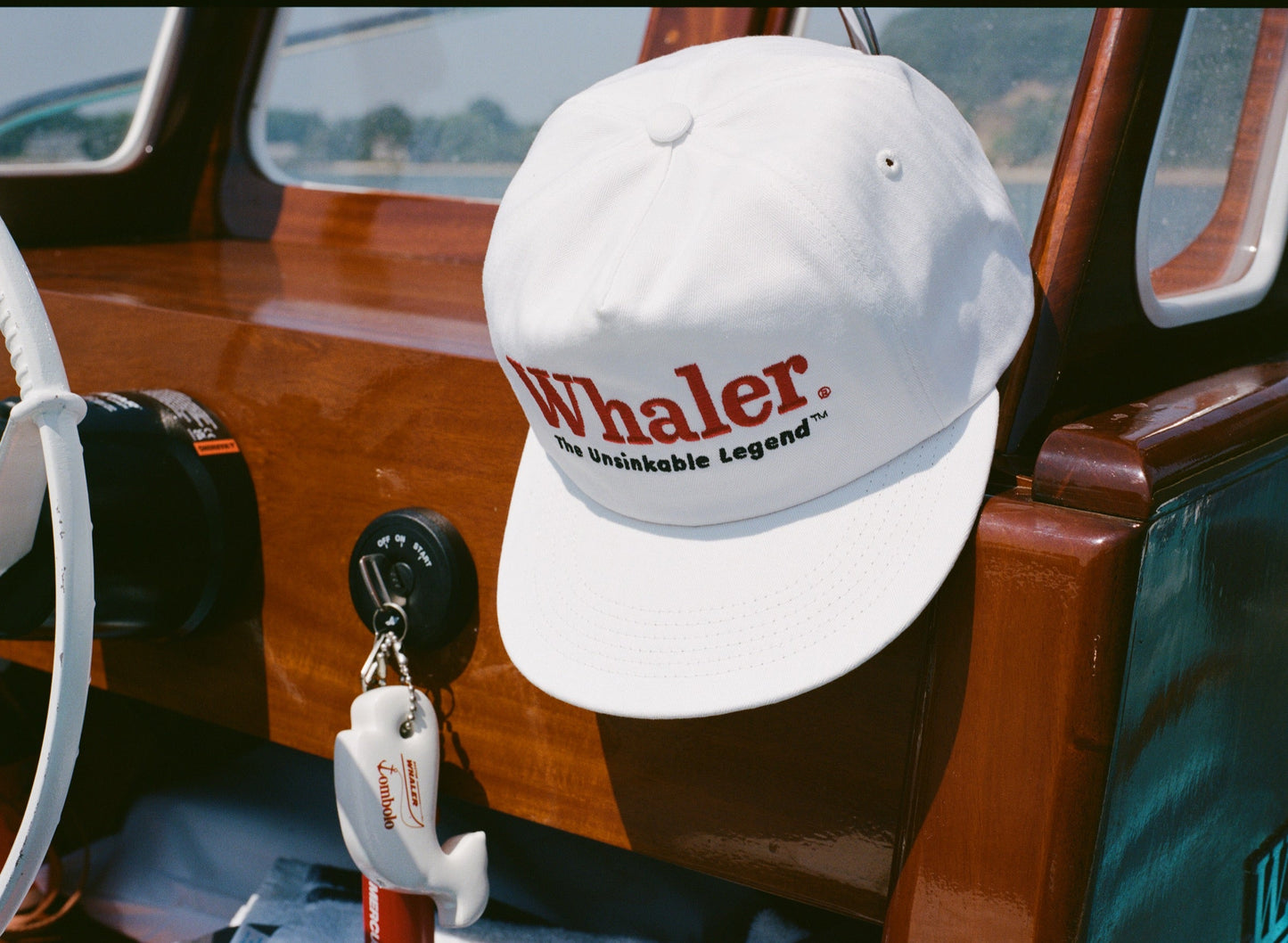 'Boston Whaler: Unsinkable Legend' 5-Panel Souvenir Cap (White)