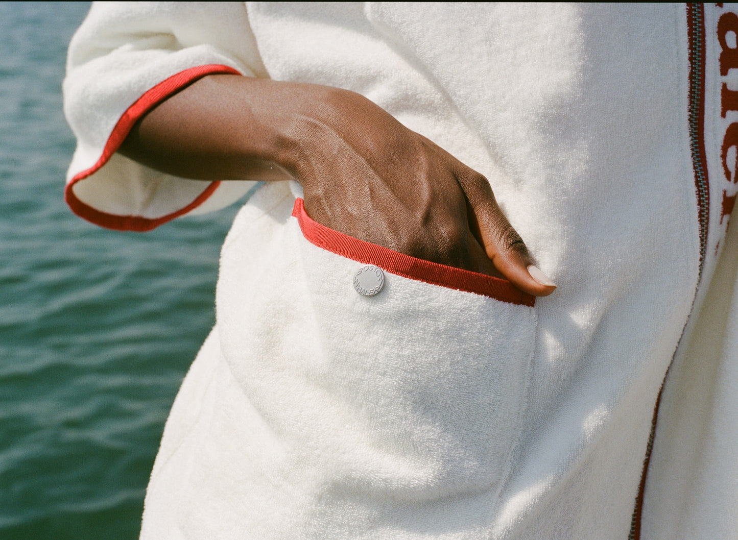 'Boston Whaler' Beach Towel Top