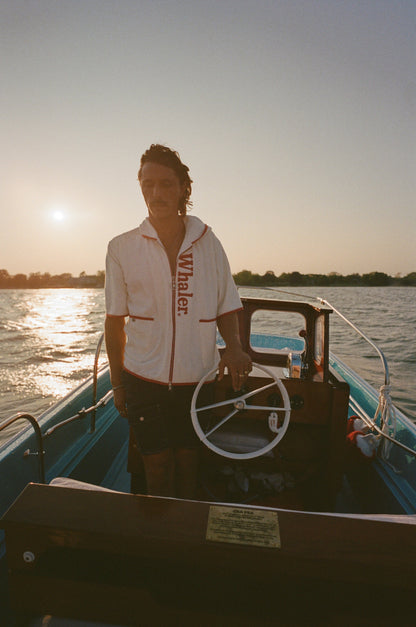 'Boston Whaler' Beach Towel Top