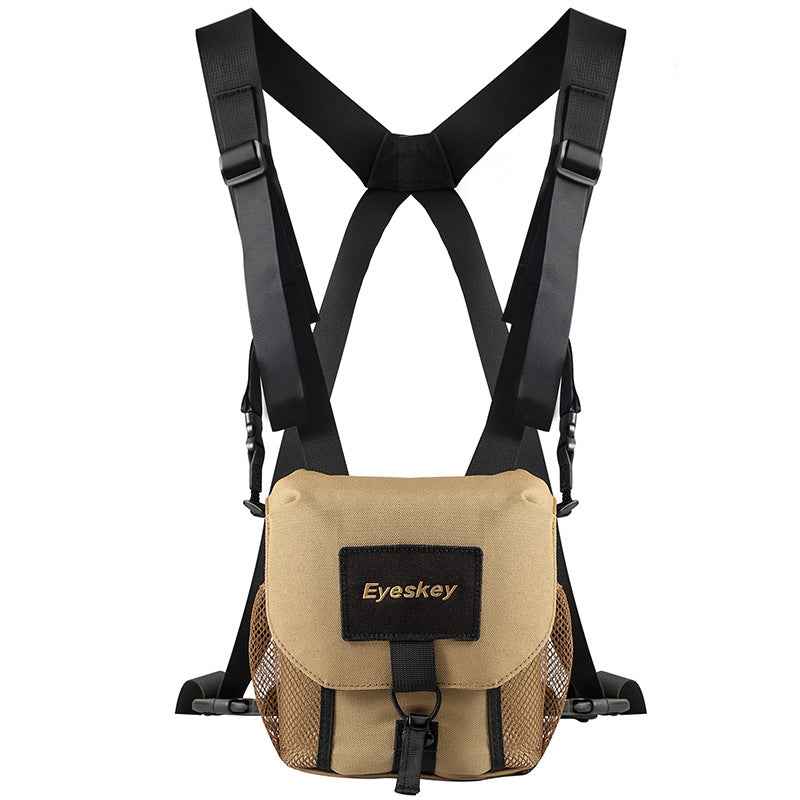 Binoculars & Telescope Shoulder Carry Bag – Protective Backpack Case in Khaki