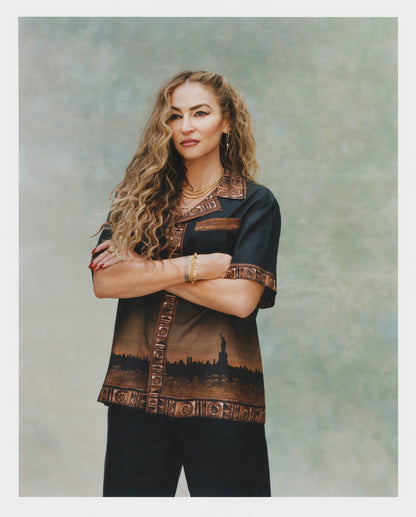 'The Sopranos' Turnpike Batik (Silk & Cotton Twill)