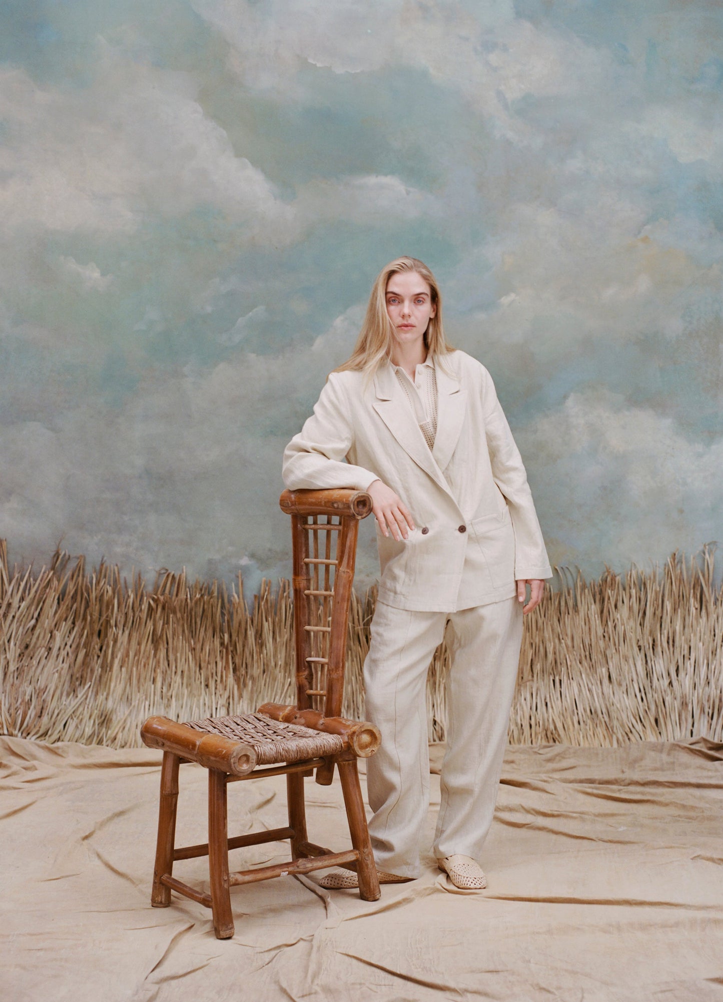 Easy-Going Jacket (Sand Linen)