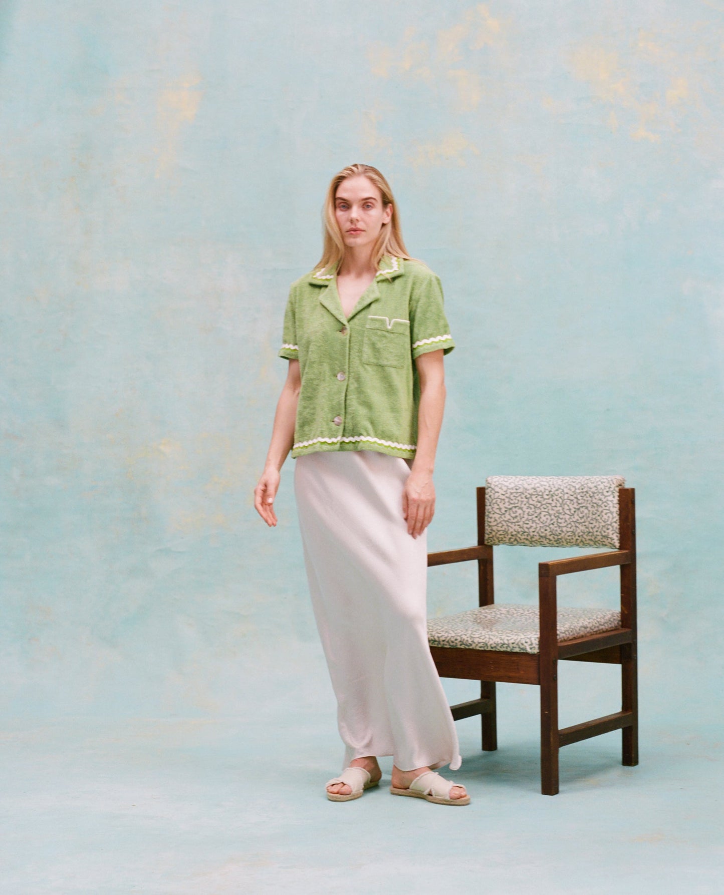'Rick Rack' Cabana ~ Crop Cut (Green)