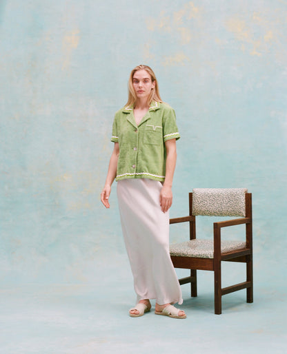 'Rick Rack' Cabana ~ Crop Cut (Green)