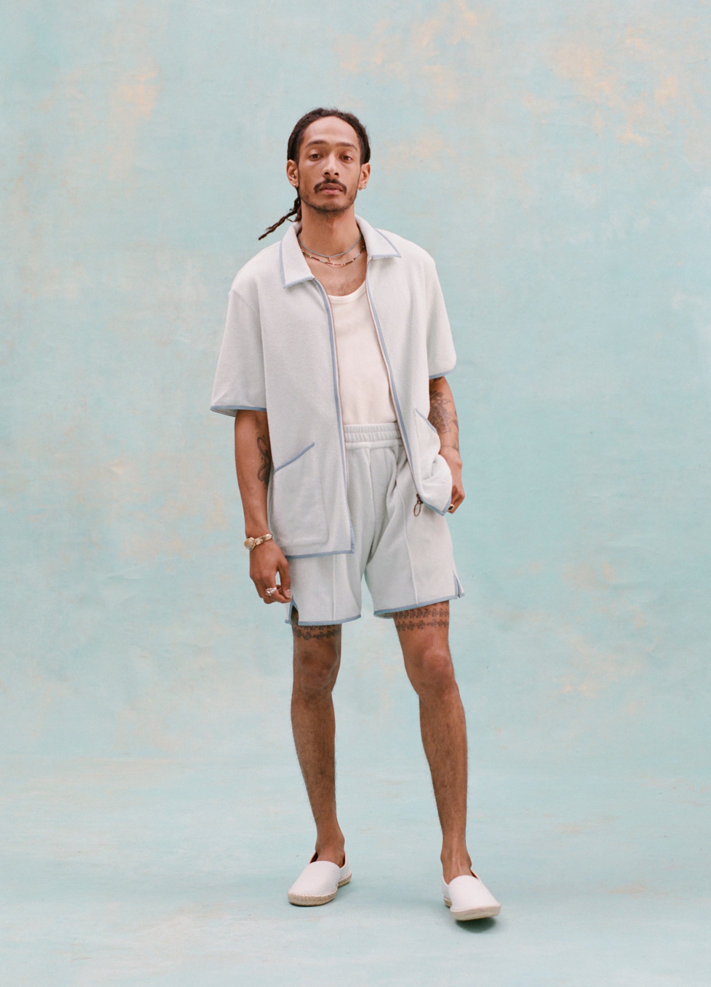 'Standard Issue' Cabana Shorts (Sky Blue)