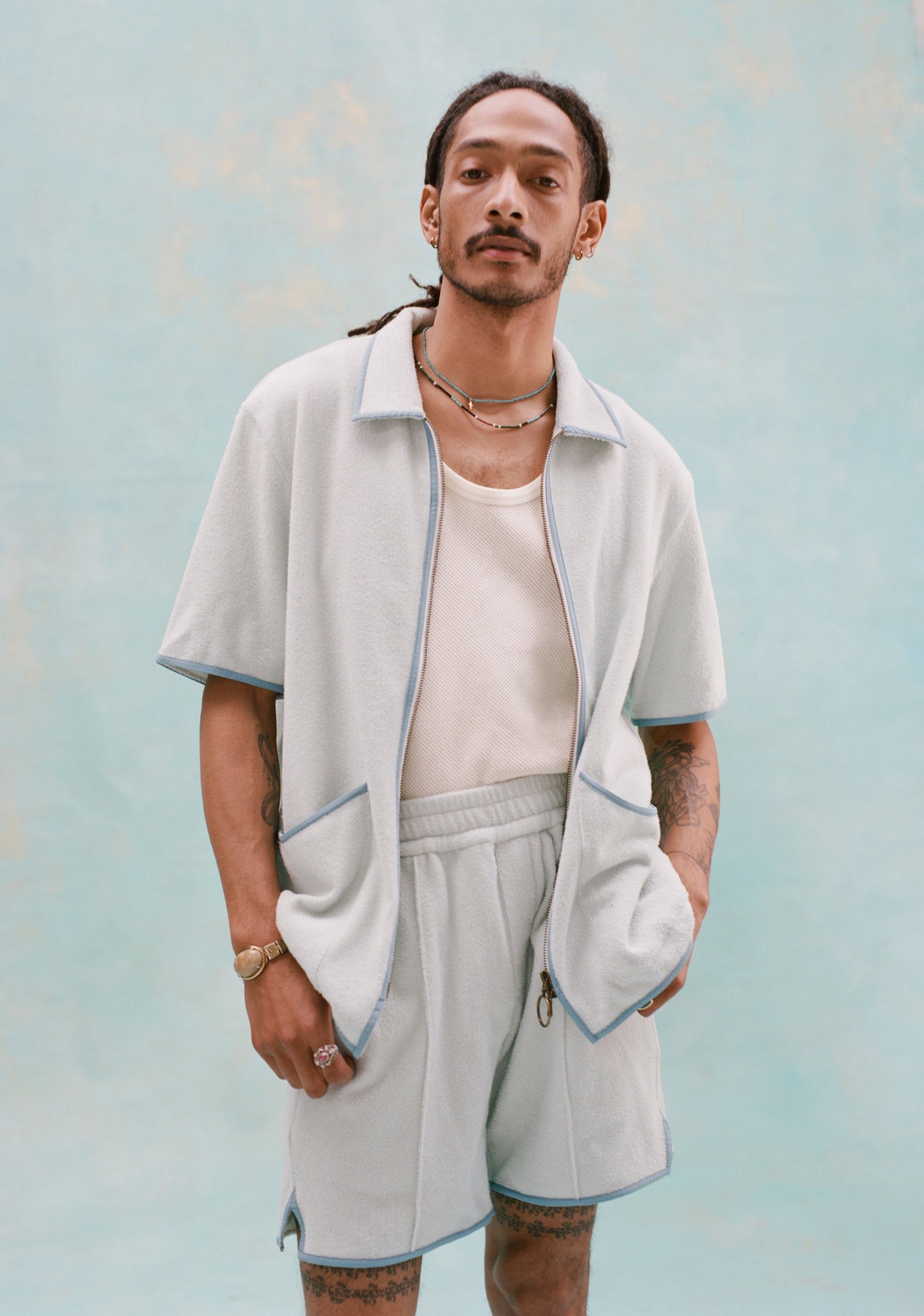 'Standard Issue' Cabana Shorts (Sky Blue)