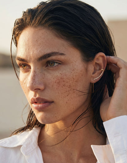 Pavé Needle Cuff Earring