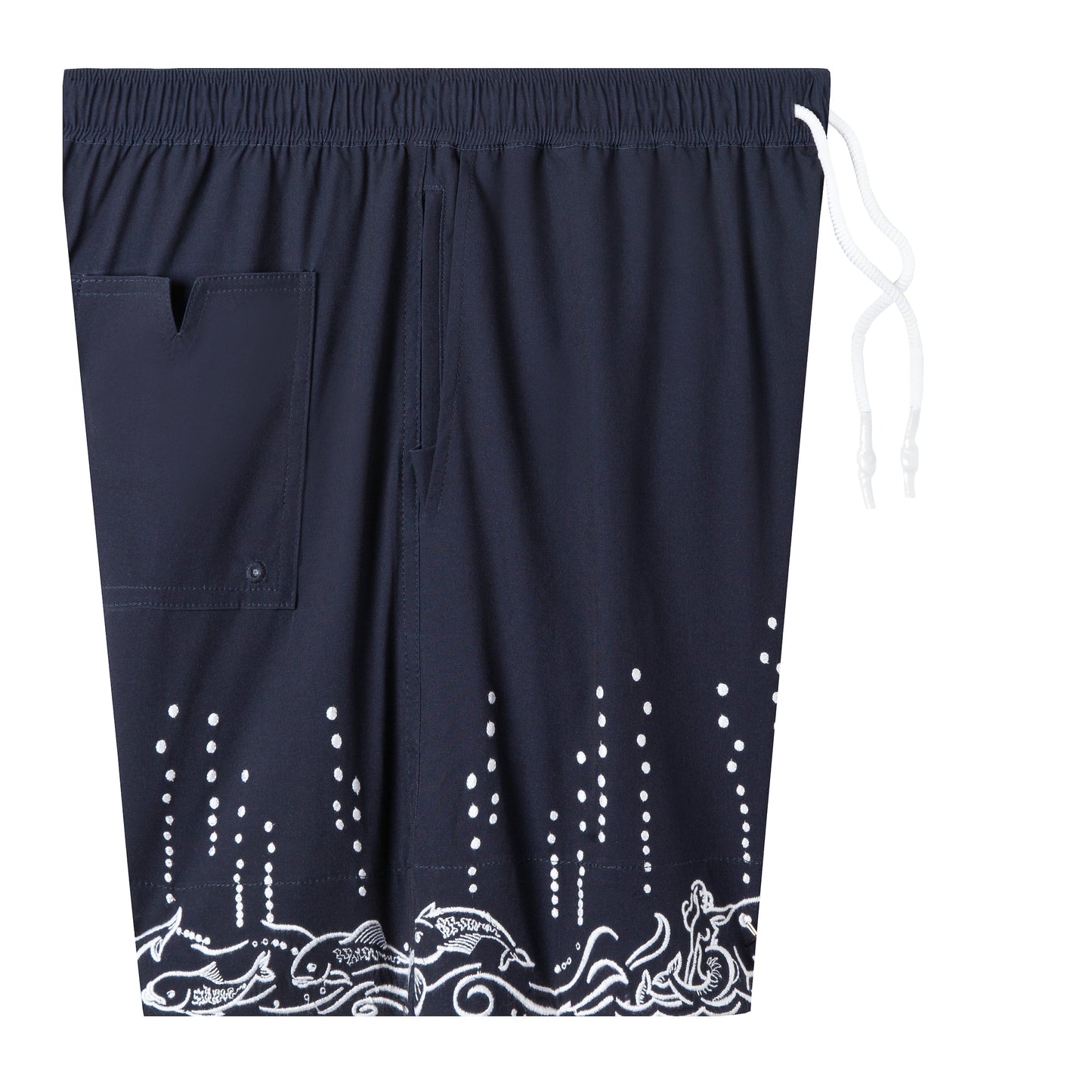 'Fruits De Mer' Swim Trunks (Navy)