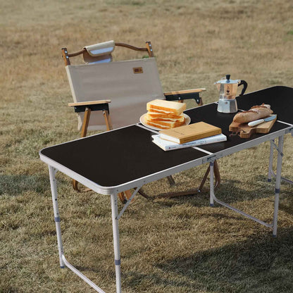 6ft Aluminum Folding Table – Portable Tri-Fold, 110 lb. Capacity