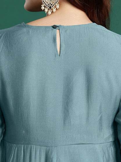A-Line Kurti with Dhoti Pants