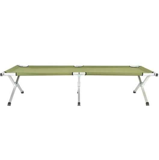 Foldable Camping Cot – Aluminum Frame & Oxford Fabric, 74" Long with Carry Bag for Outdoor Sleeping