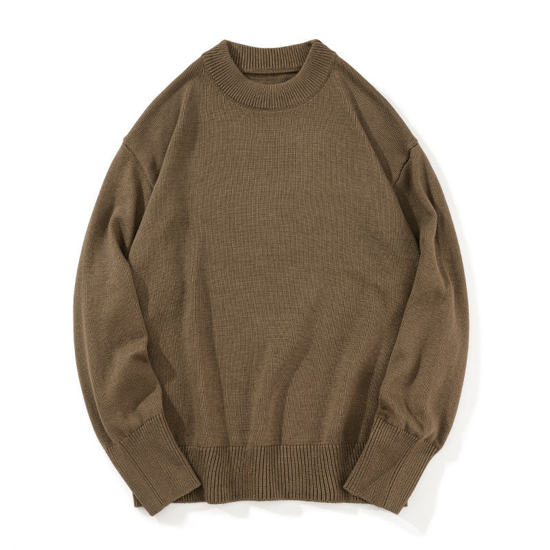 Men's Slim Fit Combed Cotton Crew Neck Sweater