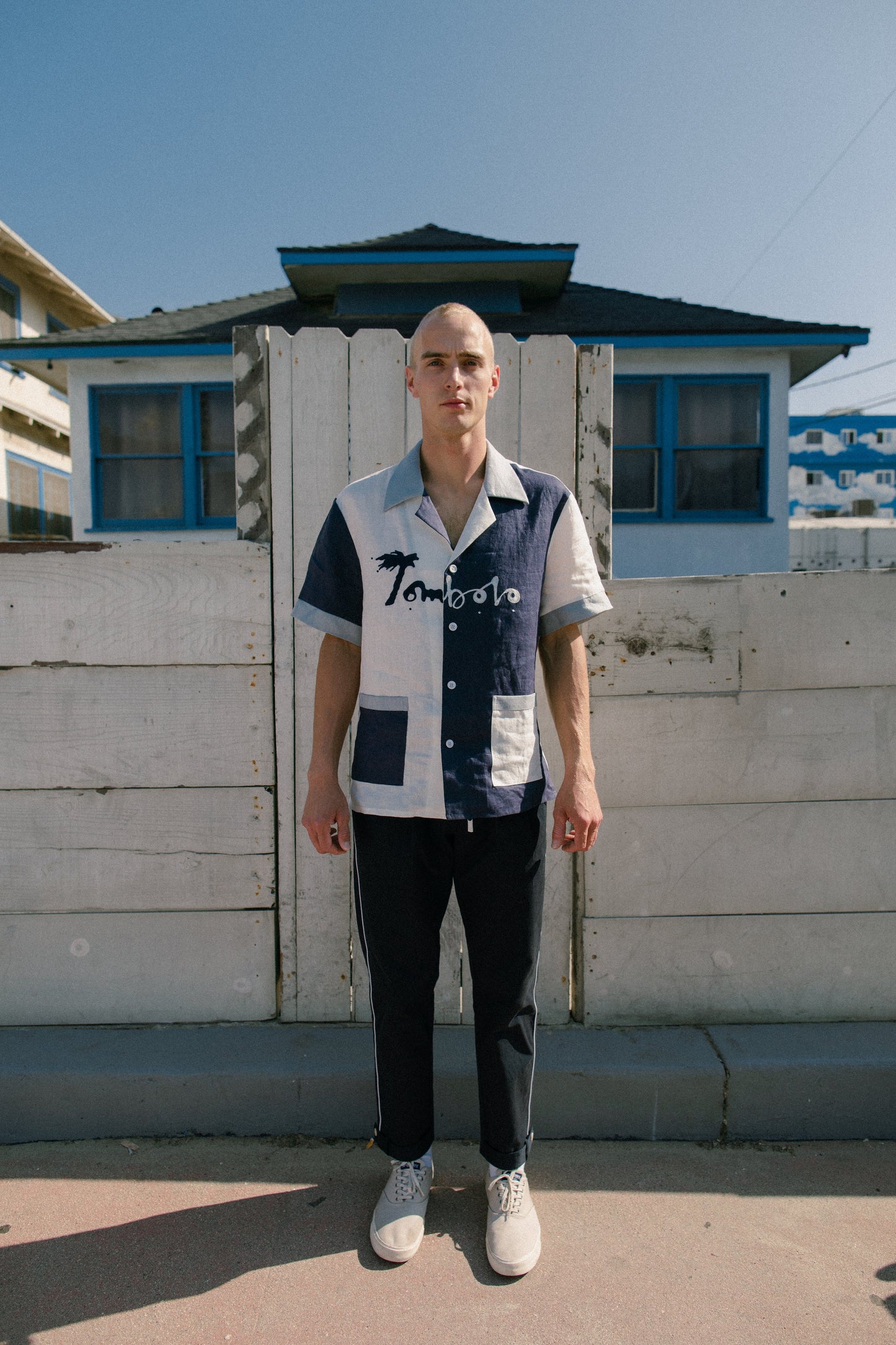 'Hello, My Name is Tombolo' Cabana (Linen)