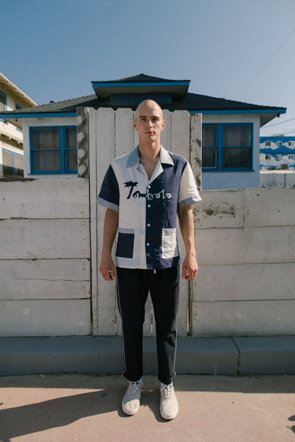 'Hello, My Name is Tombolo' Cabana (Linen)
