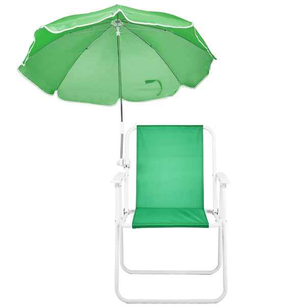 Folding Beach Chair with Detachable Umbrella – Lightweight, 265 lb. Capacity