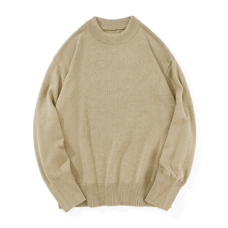 Men's Slim Fit Combed Cotton Crew Neck Sweater