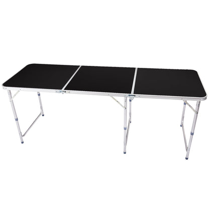 6ft Aluminum Folding Table – Portable Tri-Fold, 110 lb. Capacity