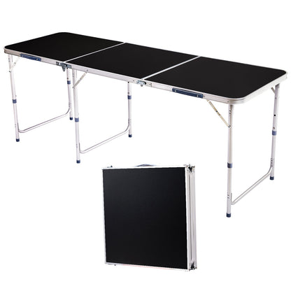 6ft Aluminum Folding Table – Portable Tri-Fold, 110 lb. Capacity