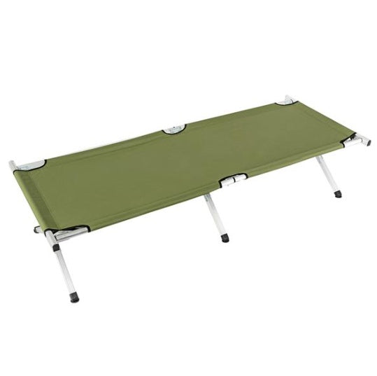 Foldable Camping Cot – Aluminum Frame & Oxford Fabric, 74" Long with Carry Bag for Outdoor Sleeping
