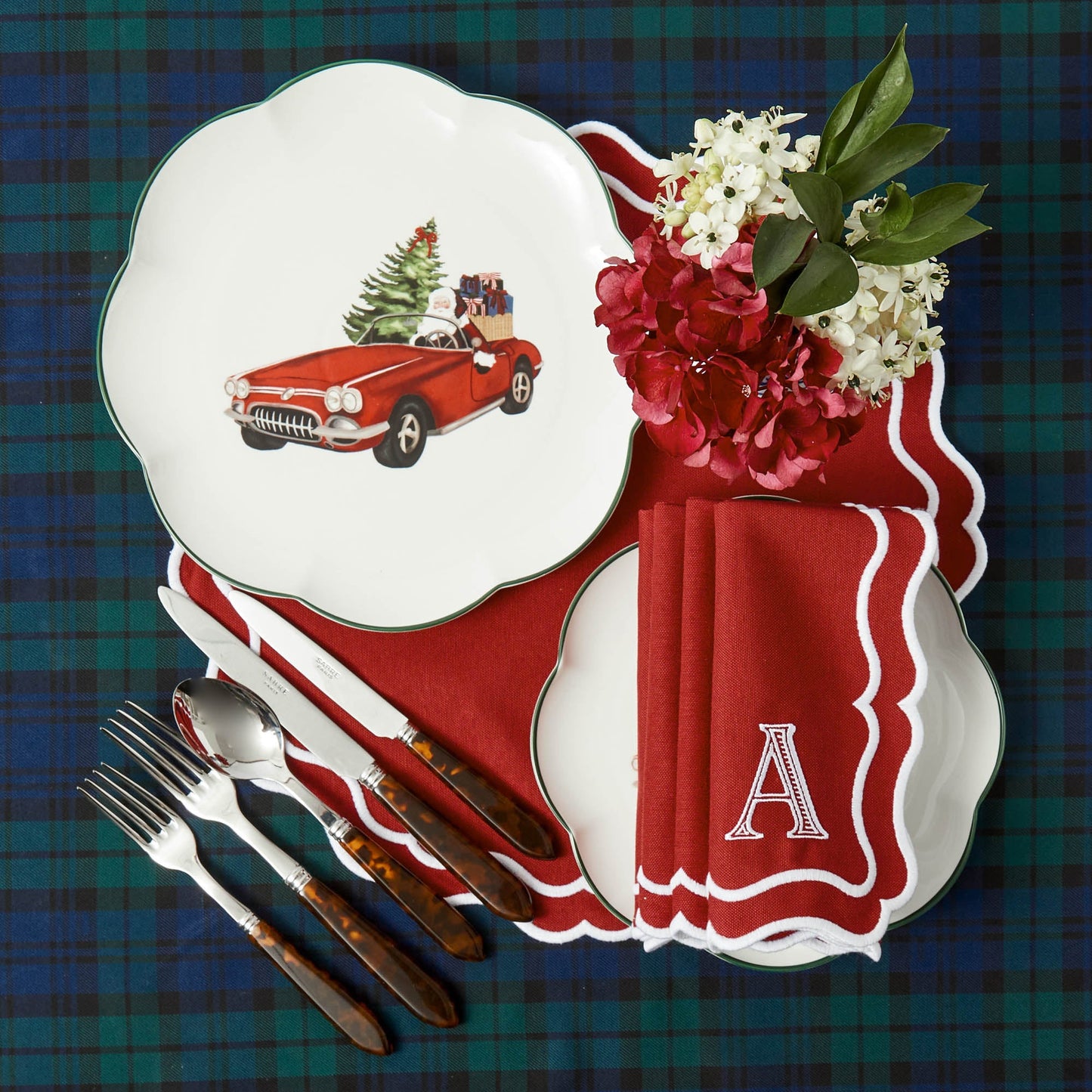 Berry Red Katherine Napkins (Set of 4)