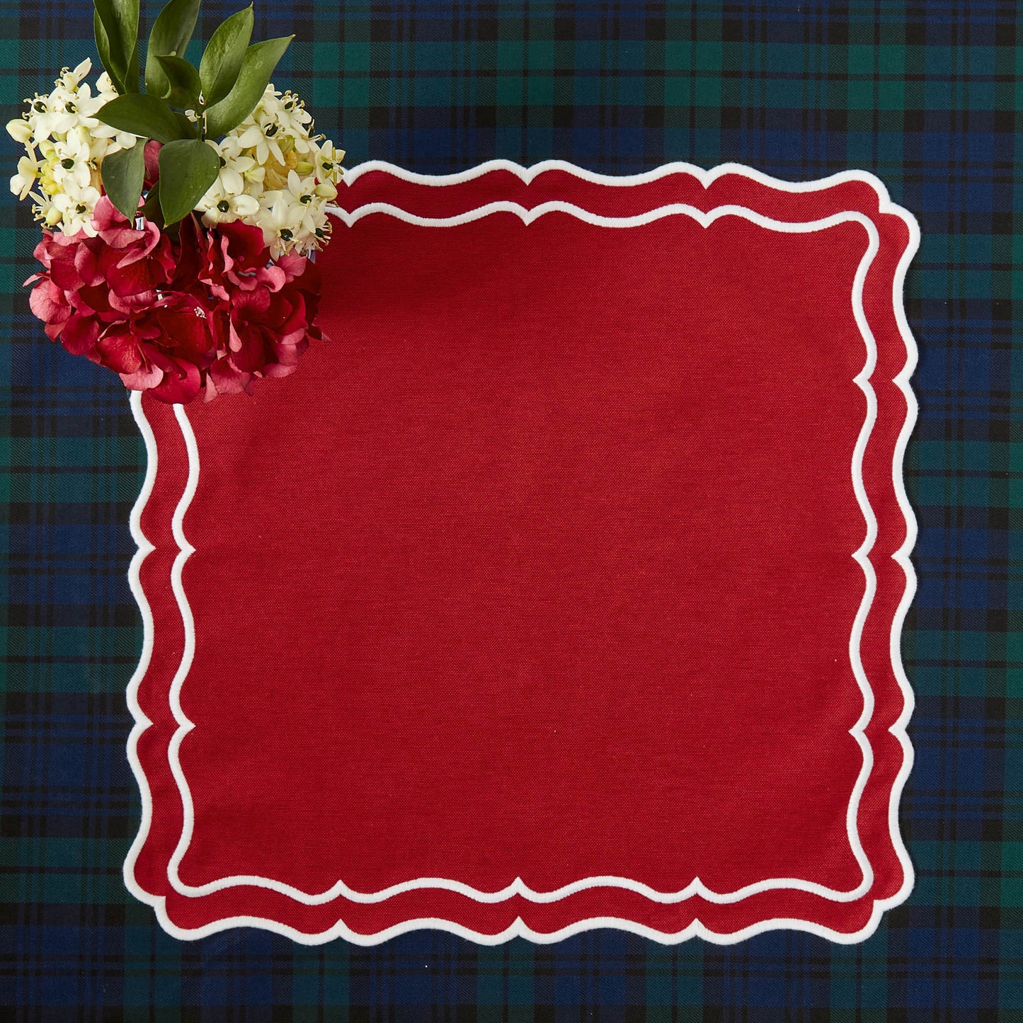 Berry Red Katherine Napkins (Set of 4)
