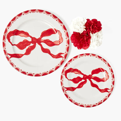 Marilyn Red Bow Starter Plates (Set of 4)