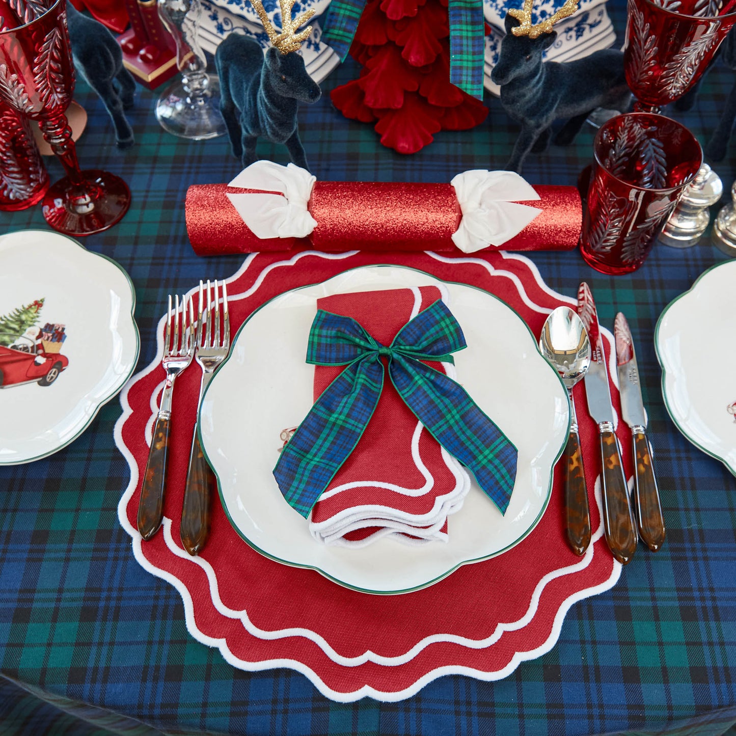 Berry Red Katherine Napkins (Set of 4)
