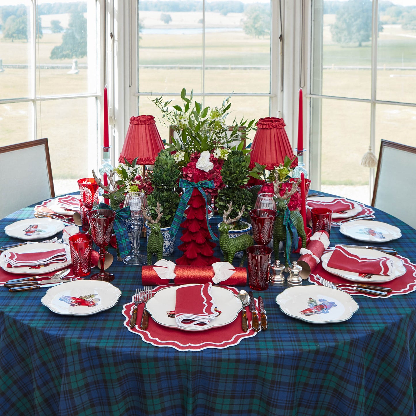 Berry Red Katherine Napkins (Set of 4)
