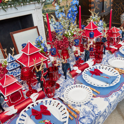 Blue & Red Eloise Placemats & Father Christmas Napkins (Set of 4)