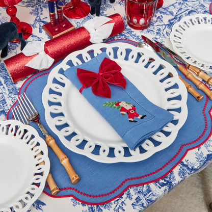 Blue & Red Eloise Placemats (Set of 4)