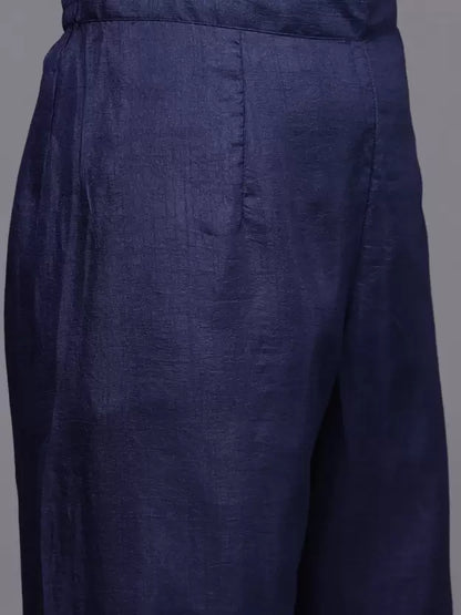 Abstract Cotton Blend Tie and Dye Printed Kurta Set