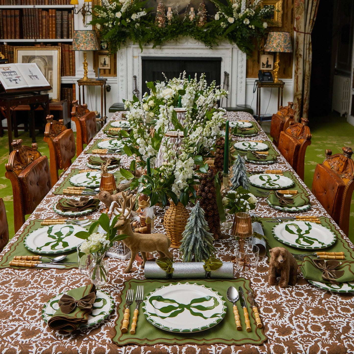 Chocolate Pheasant Tablecloth